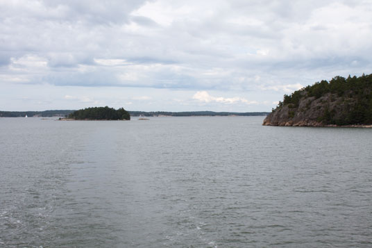 Überfahrt von der Insel Aaslaluoto nach Nagu, Finnland