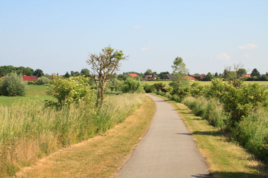 Radweg Berlin-Kopenhagen zwischen Schwaan und Benitz