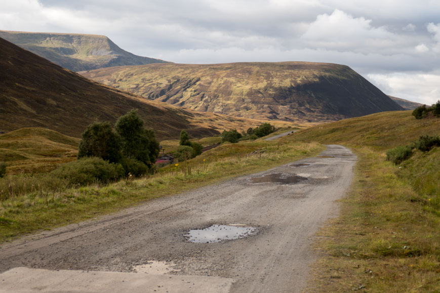 EV1 nördlich des Loch Garry