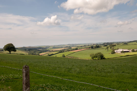 10 km östlich von Barnstaple