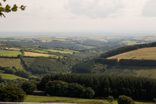 25 km östlich von Barnstaple