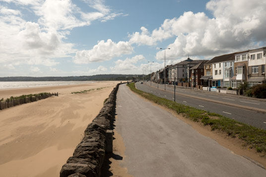 Am Strand von Swansea