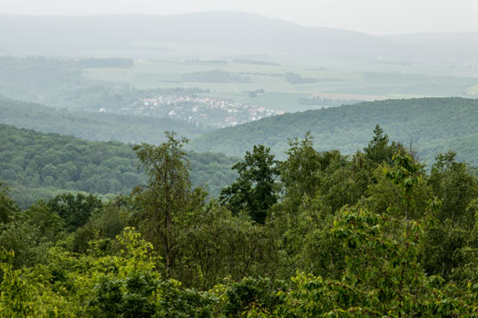 Blick vom Römerturm am Gaulskopf, 184 km ab Start