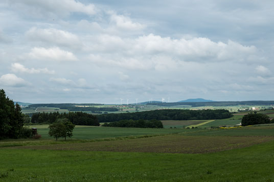 Nördlich von Theilenhofen, 660 km ab Start