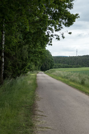 Limes-Radweg östlich von Gründersbach, 675 km ab Start