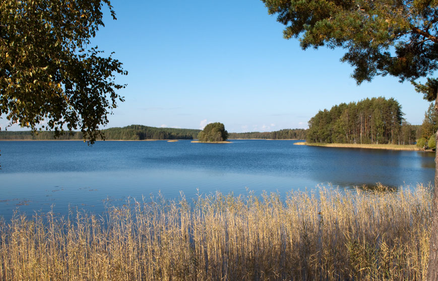 See Ängervöinen an der Straße 71, Finnland