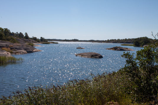 Beim Clobbsands Camping auf der Insel Pälholm, Finnland