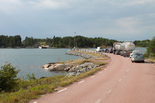 Kabelfähre von Jüddö Ön nach Finnholma Ön, Finnland