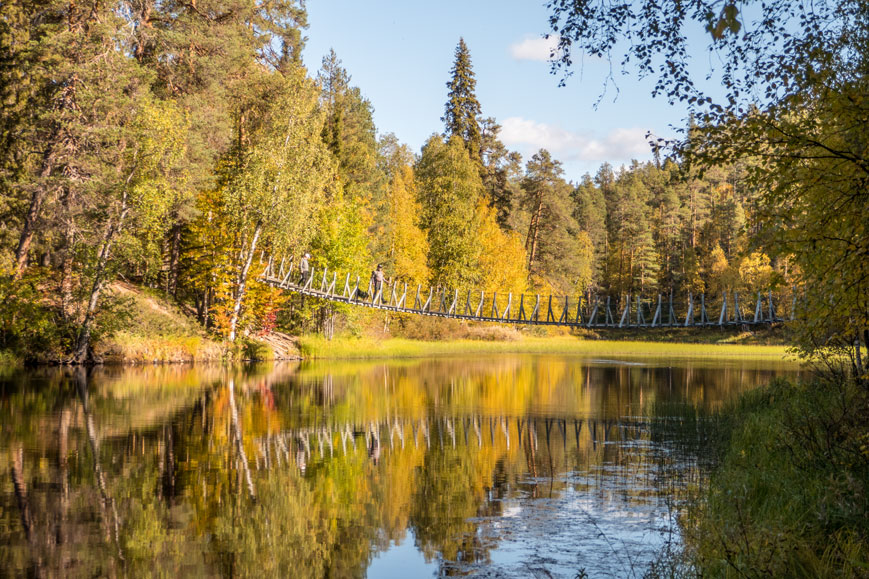 Bild: Hängebrücke auf der Kleinen Bärenrunde