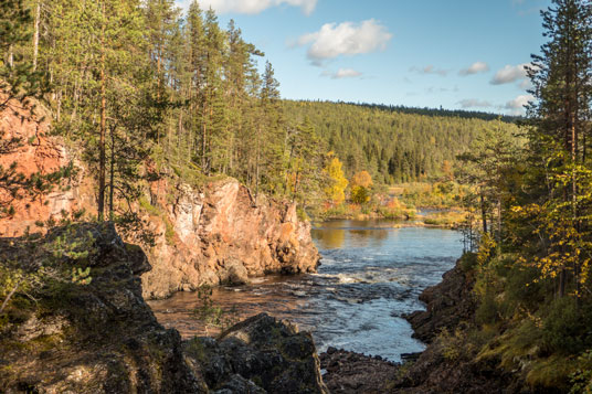 Stromschnellen Kiutakögäs bei Oulanka