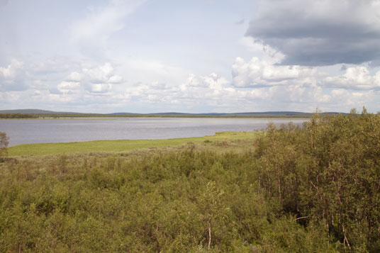 Der See Sotkajärvi, Finnland