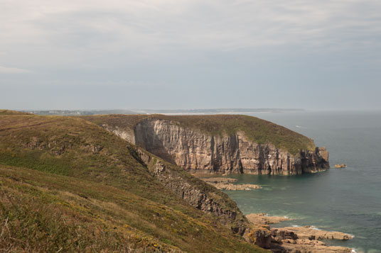 Blick vom Cap Fréhel über die Küstelinie