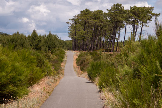 Eurovelo 1 zwischen Plage du Grand Crohot und Le Porge Ocean