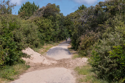 Eurovelo 1 nördlich von Saint-Palais-sur-Mer