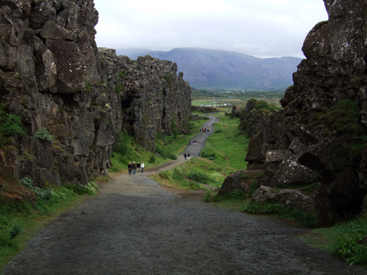 Almannagja-Schlucht, Island