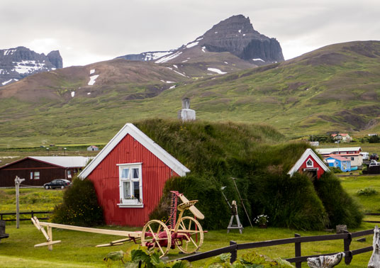 Bild: Historisches Wohnhaus in Bakkagerði 