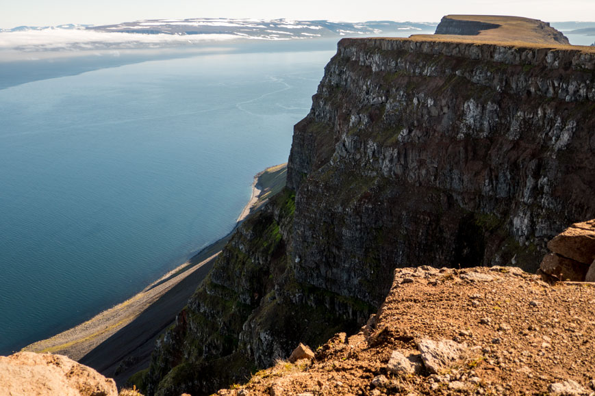 Blick vom Bolafjall auf Isafjarðardjúp und Hornstrandir