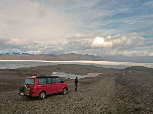 Am Ende F985 hoch oben am Skálafellsjökull