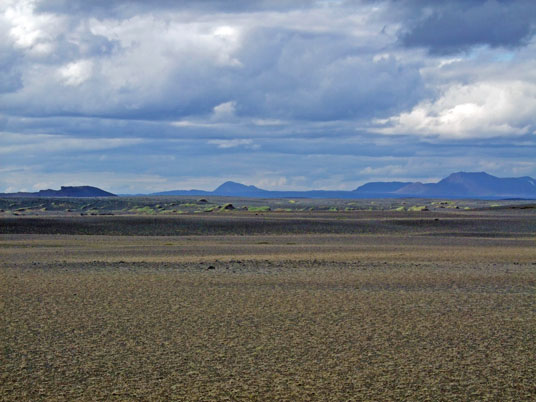 Wüstenlandschaft an der Jökulsa á Fjöllum, Island