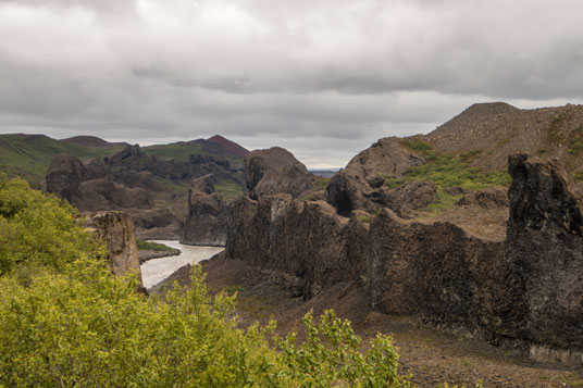 Bild: Jökulsá á Fjöllum bei Hljóðaklettar