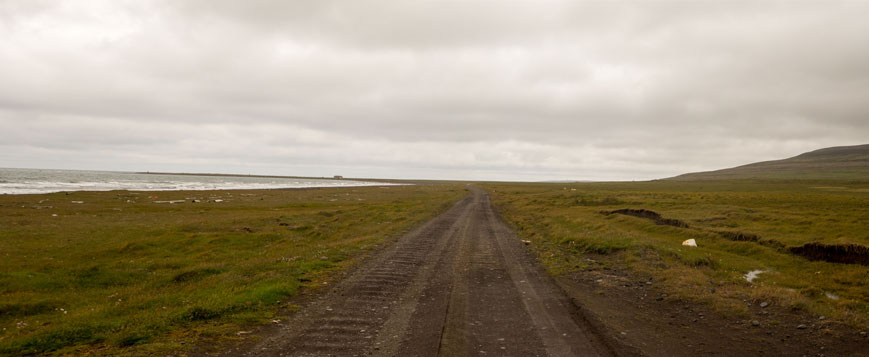 Bild: Piste über die Halbinsel Langanes, 15 Kilometer nördlich von Þórshöfn