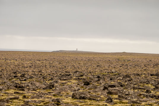 Bild: Leuchtturm Langanesviti am Kap Fontur