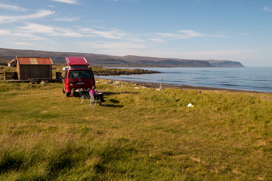 Camping am Ófeigsfjörður