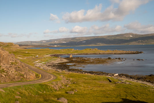 Straße 645 am Bjarnarfjörður