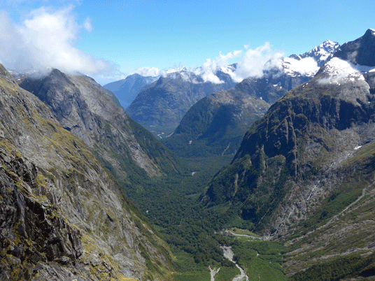 Blick vom Gertrude Saddle in Richtung Norden