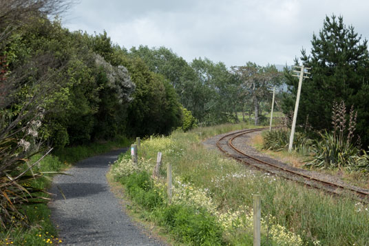 Hauraki Rail Trail kurz hinter Waihi