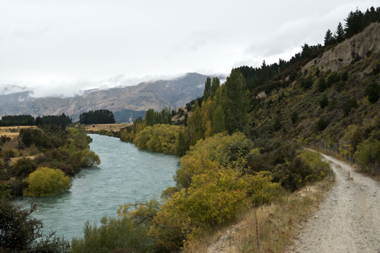 Radweg am Hawea River