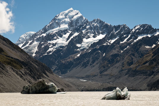 Hooker Lake mit dem Mount Cook