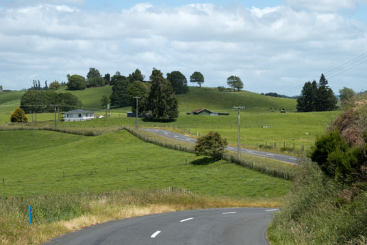 Lake Arapuni Road südlich von Jones Landing