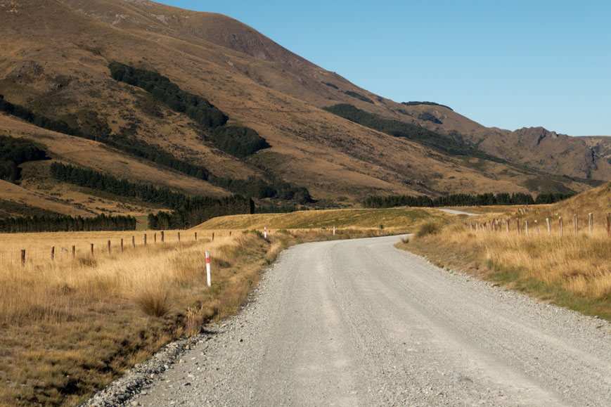 Mavora Lakes Road 500 Meter südlich des Abzweigs zu den Lakes