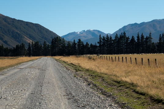 Mavora Lakes Road 14 km südlich des Abzweigs zu den Lakes