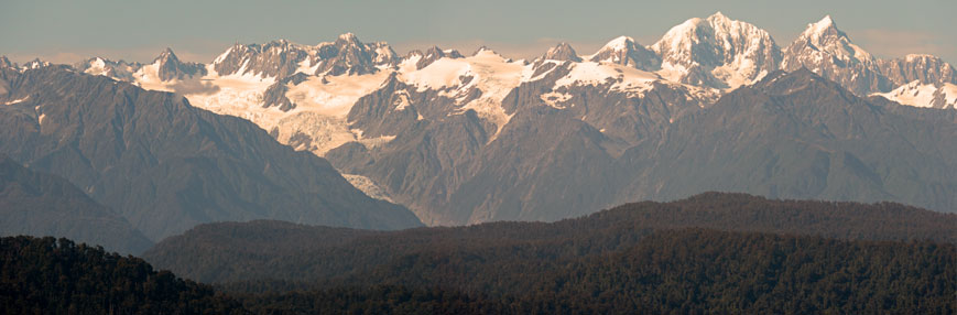 Blick vom Ōkārito Trig Viewpoint