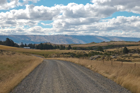 Pukerangi Road von Pukerangi nach Middlemarch