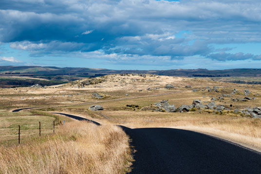 Pukerangi Road von Pukerangi nach Middlemarch