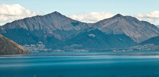 Queenstown am Lake Wakatipu und Ben Lomond (1749)