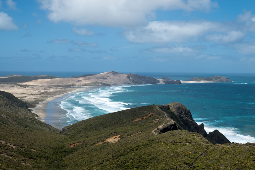 Te Werahi Beach südwestlich des Cape Reinga