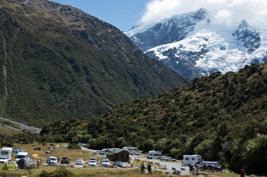 Höhenprofil zur Radtour von Twizel zum Mount Cook Village