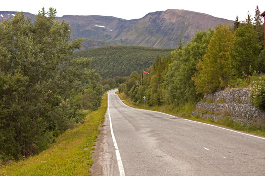 E6 bei Alteidet, Norwegen