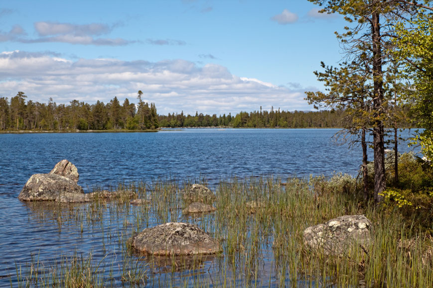 Der See Galthåen in der Nähe des Femundsees