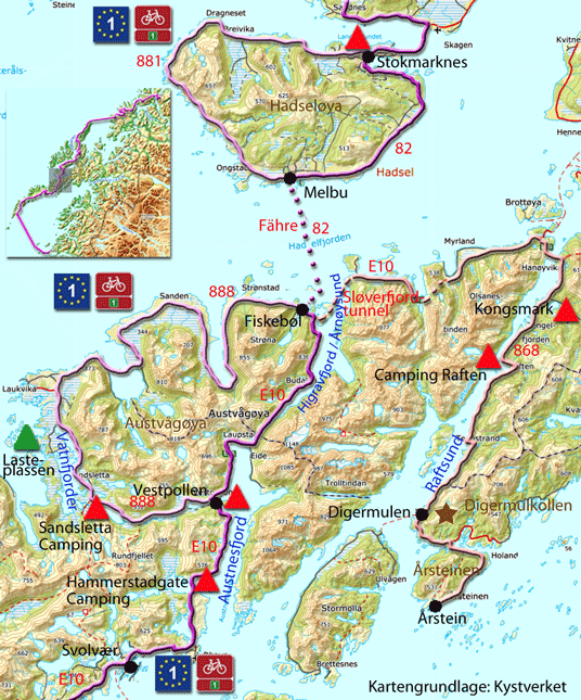 Bild: Westküste von Austvågøya