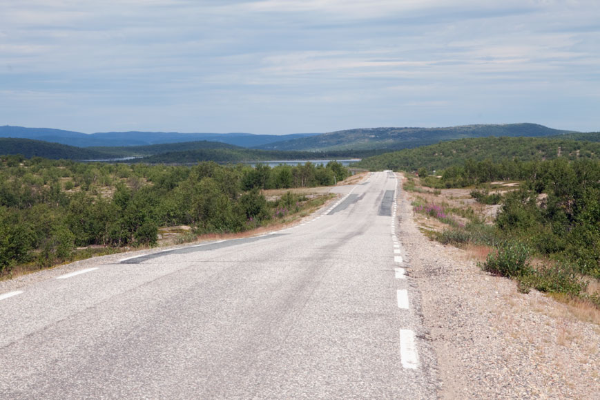 45 Kilometer nördlich von Kautokeino auf der Straße 92, Norwegen