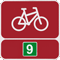Symbol Radweg 9
