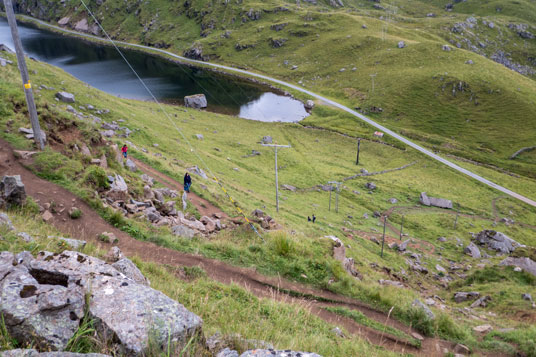 Bild: Anstieg von Haukland zur Passhöhe nach Uttakleiv 