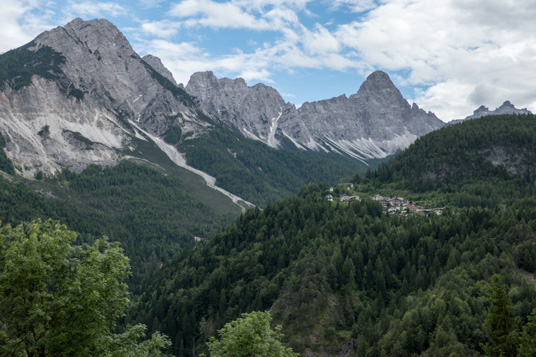 Bei Venas di Cadore, 375 km ab München