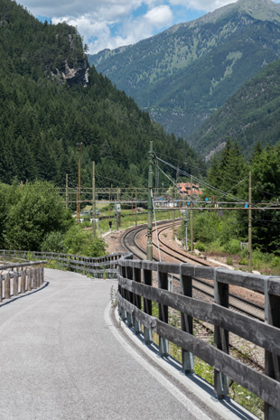 Radweg München-Venedig bei Grasstein, 249 km ab München