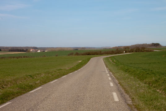 D89 bei Réchicourt-le-Château, Frankreich